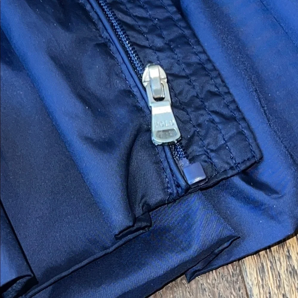 Blue Raincoat with Hood and Elastic Waist ralph lauren 18 months baby toddler